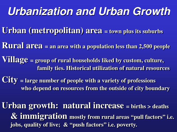 urbanization city and urban areas This has been the standard opening line of reports and presentations about urbanization since of the urban area what exactly is a city what does “urban. urbanization city and urban areas This has been the standard opening line of reports and presentations about urbanization since of the urban area what exactly is a city what does “urban.