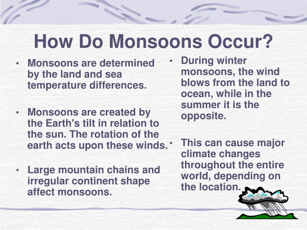 write a reflection essay on how the monsoons affect