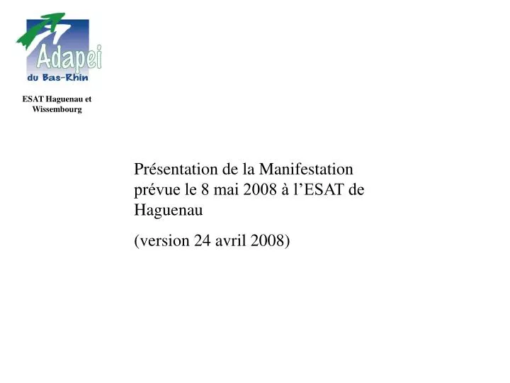 PPT - ESAT Haguenau et Wissembourg PowerPoint Presentation, free download -  ID:547846