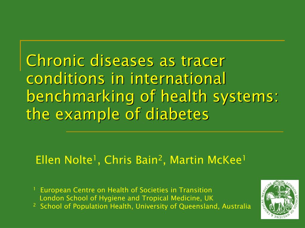 PPT - Chronic diseases as tracer conditions in ...