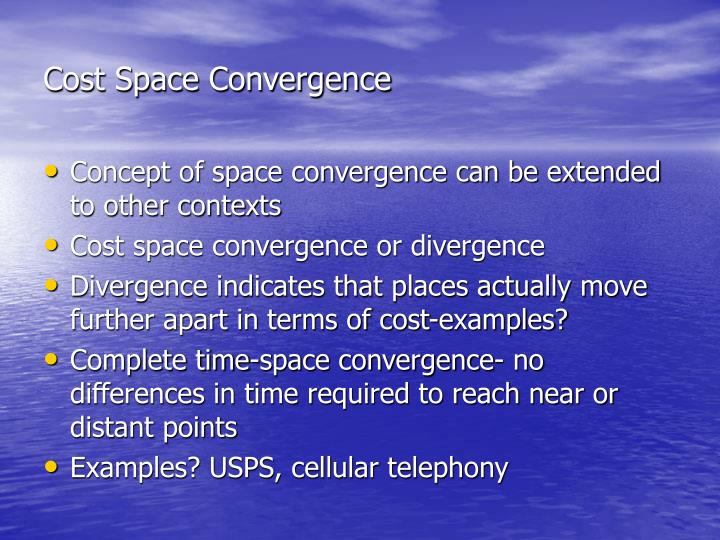 time space convergence