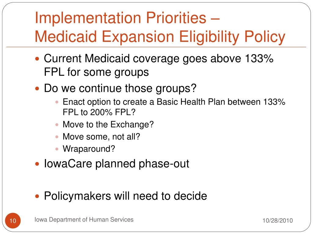 PPT Implementing the Affordable Care Act in Iowa Transforming the