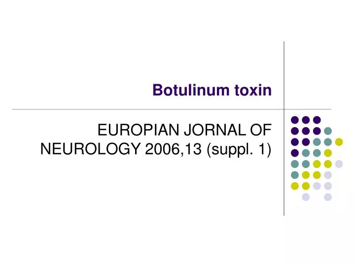 botulinum toxin n.