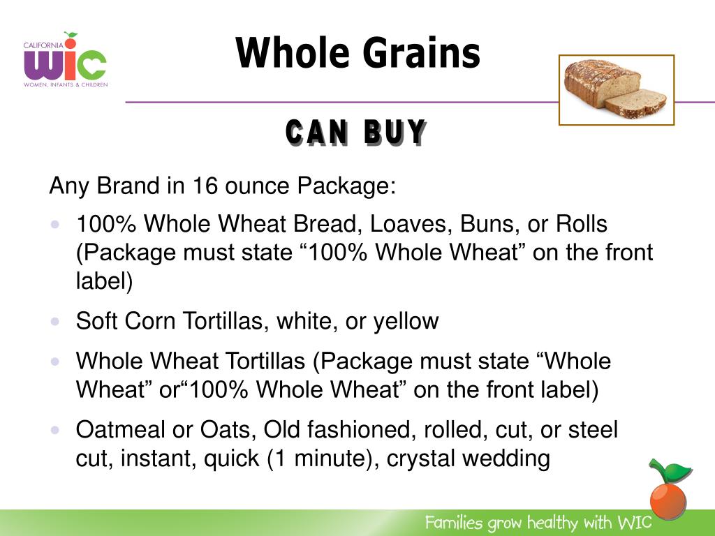 bread approved by wic bread approved by wic
