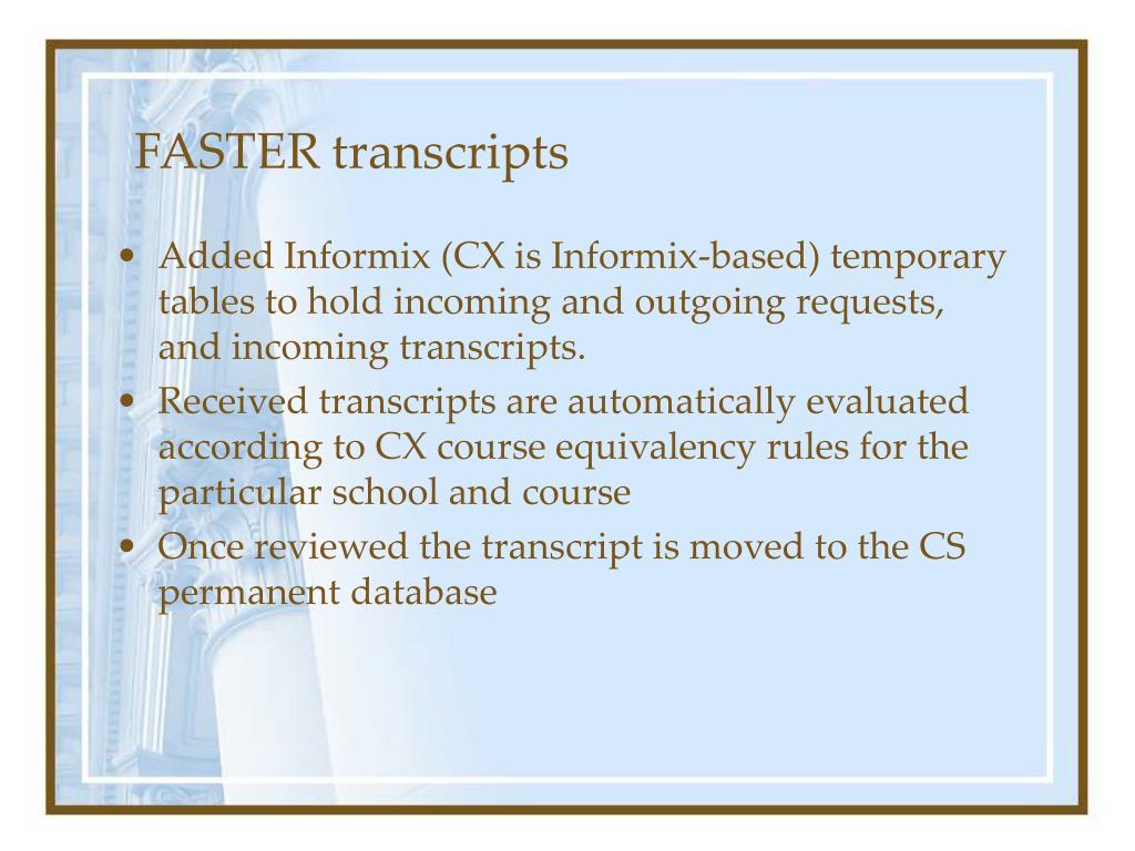 fastscripts transcript