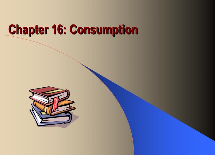 chapter 16 consumption n.