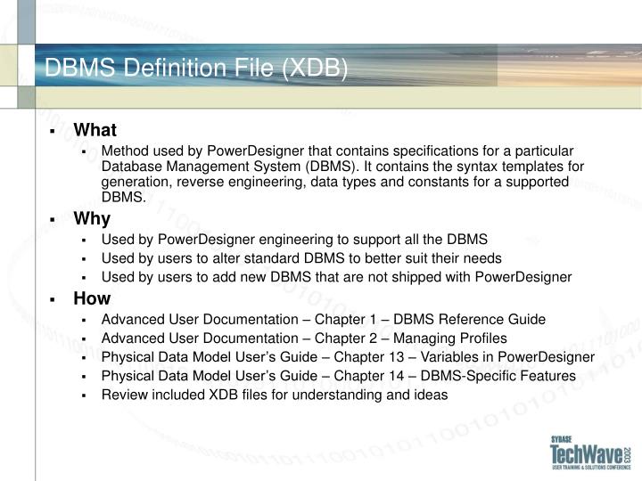 PPT - PDR605 PowerDesigner Tips, Tricks, and Customizations for Data ...