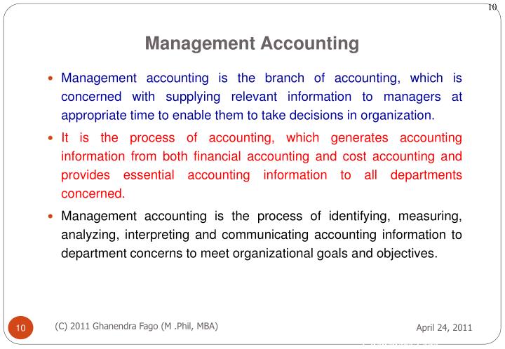 PPT - Management Accounting PowerPoint Presentation - ID:549405