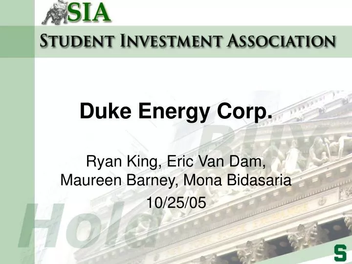 PPT Duke Energy Corp. PowerPoint Presentation, free download ID549429