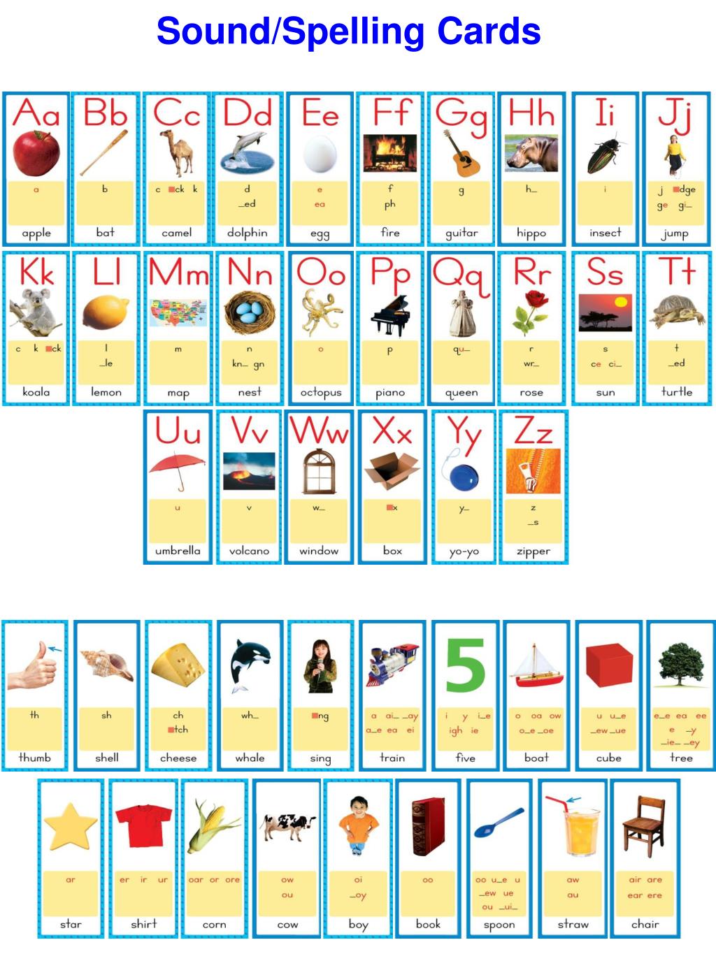PPT Sound/Spelling Cards PowerPoint Presentation, free download ID