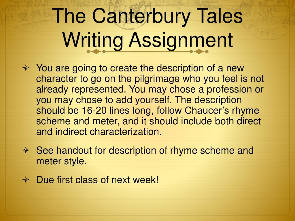essay on the canterbury tales online