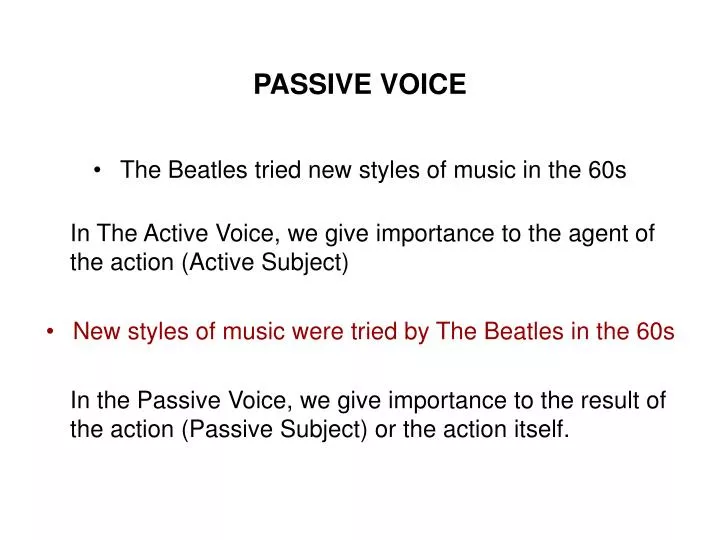 passive voice n.