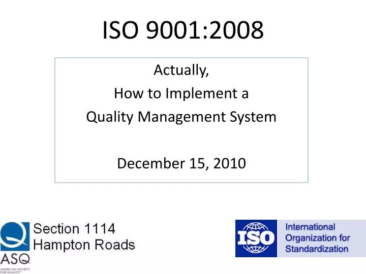 iso 9001 management review meeting presentation slides
