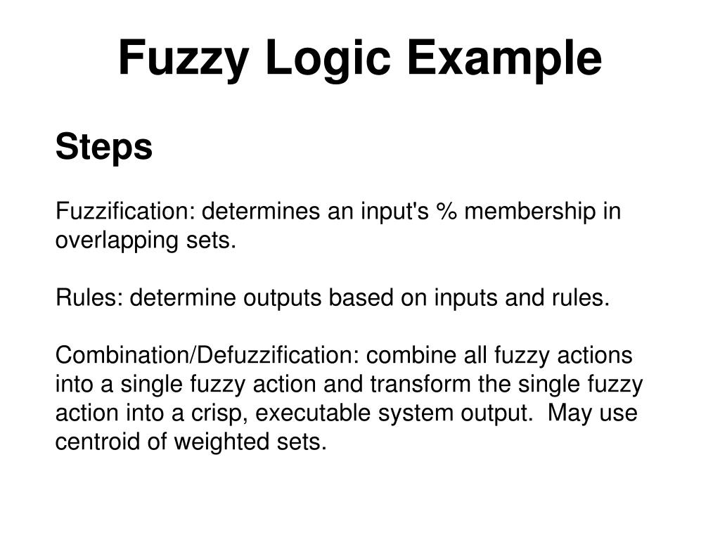powerpoint presentation on fuzzy logic