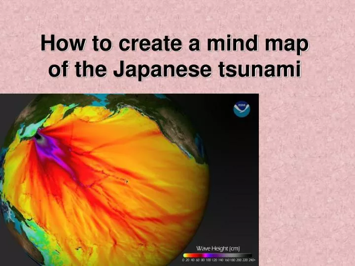 how to create a mind map of the japanese tsunami n.