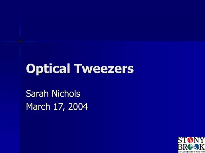 optical tweezers n.