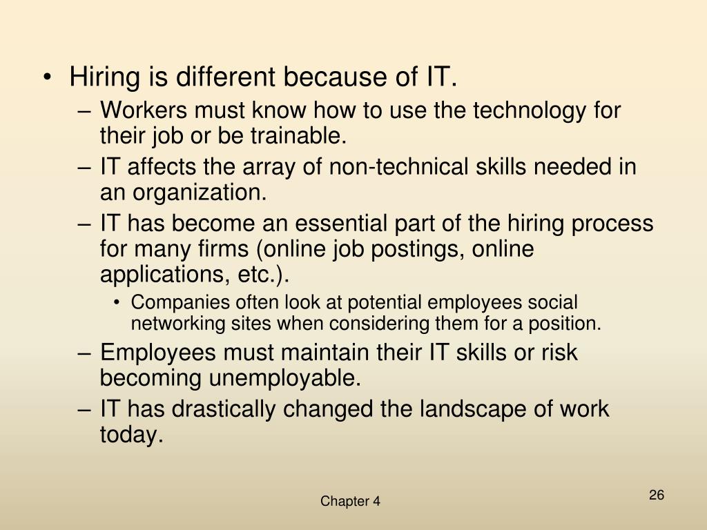 PPT Chapter 4 Information Technology And The Design Of Work 