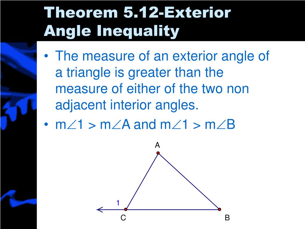Ppt 5 5 Inequalities In One Triangle Powerpoint