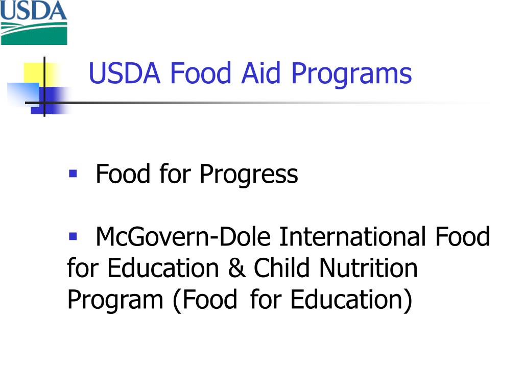 PPT USDA’s Food Aid Programs and the FaithBased & Community