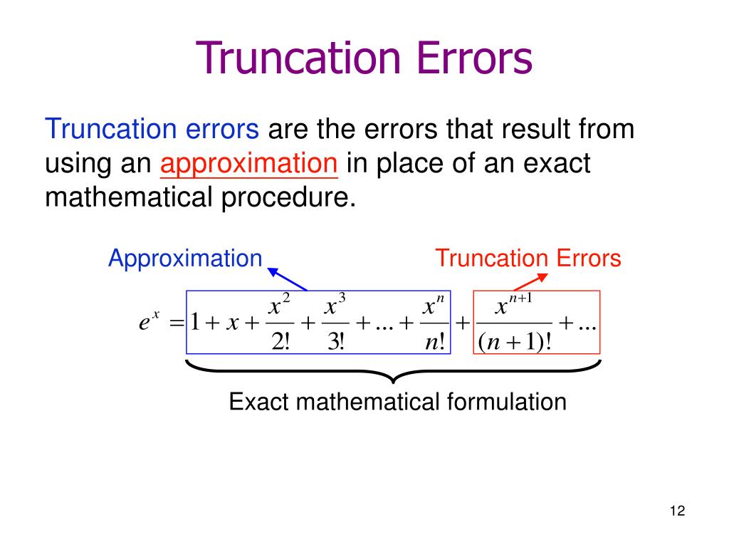 Rounding error. Truncation in Math. Error для презентации. Presentation Error пример. Math Error.