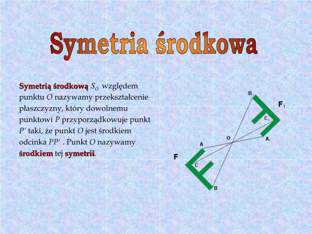 Symetria środkowa Względem Punktu 0 0 Symetria środkowa Względem Punktu 0 0 - Margaret Wiegel™. May 2023