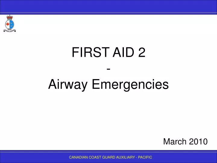 first aid 2 airway emergencies n.