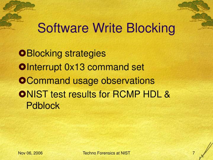 PPT Testing Write Blockers PowerPoint Presentation ID553605