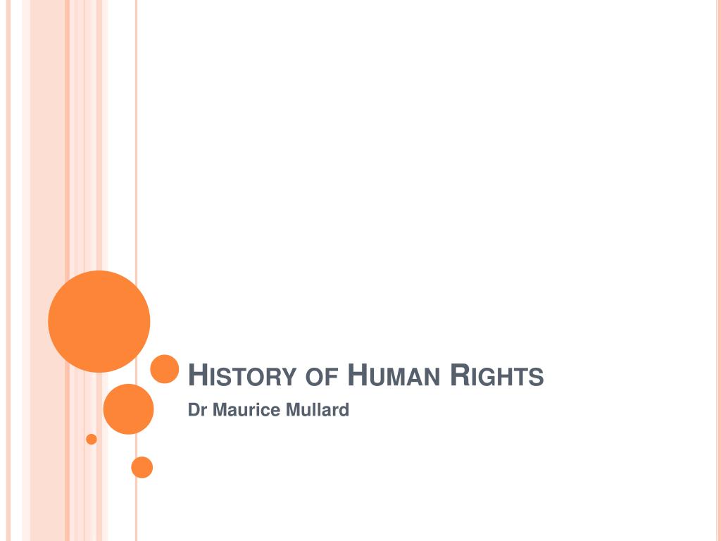history of human rights presentation
