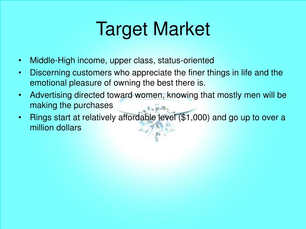 tiffany & co target market