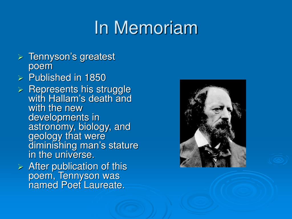 the use of imagery in the poem in memoriam ahh by lord alfred tennyson the use of imagery in the poem in memoriam ahh by lord alfred tennyson