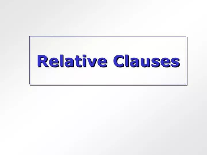 relative clauses n.