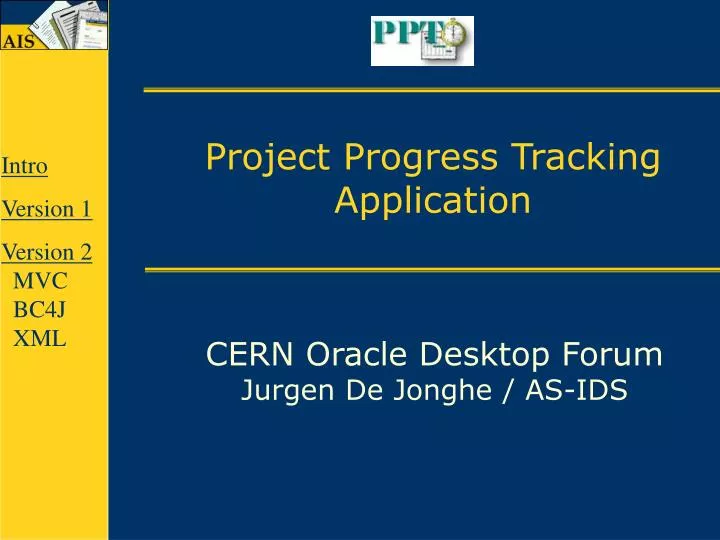 project progress tracking application n.