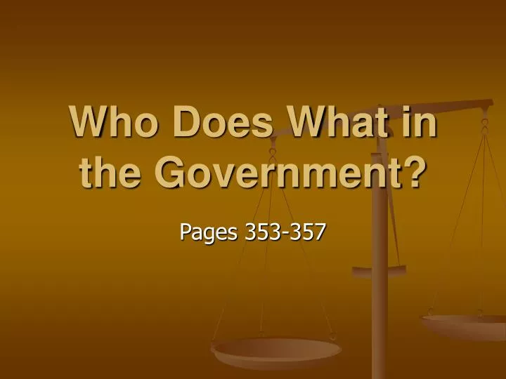 who does what in the government n.