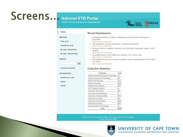 Dissertation statistical services south africa