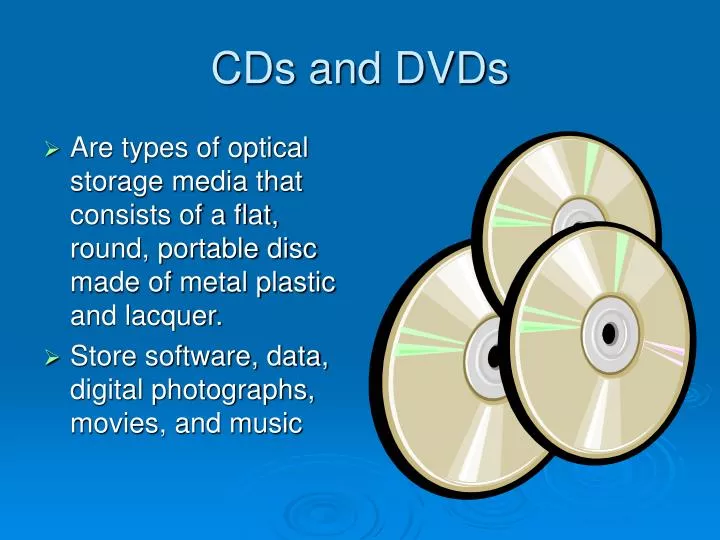 cds and dvds n.