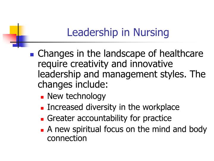 leadership in nursing powerpoint presentation
