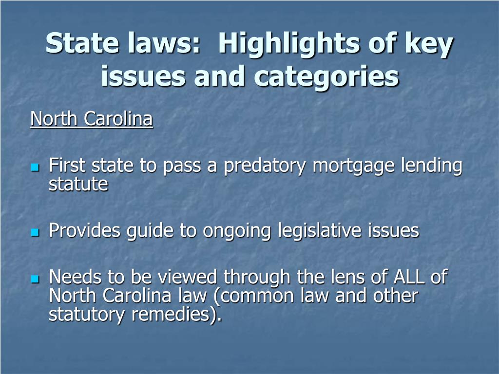 PPT State MiniHOEPA Laws A Guide to Hot Legal Issues PowerPoint