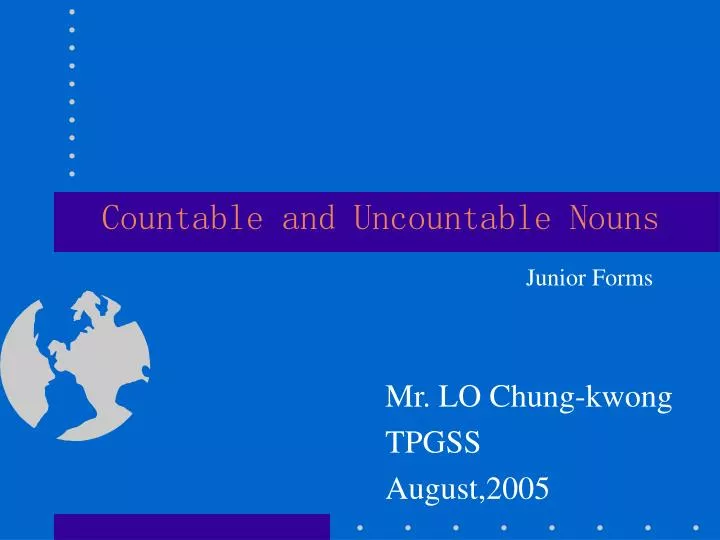countable and uncountable nouns n.