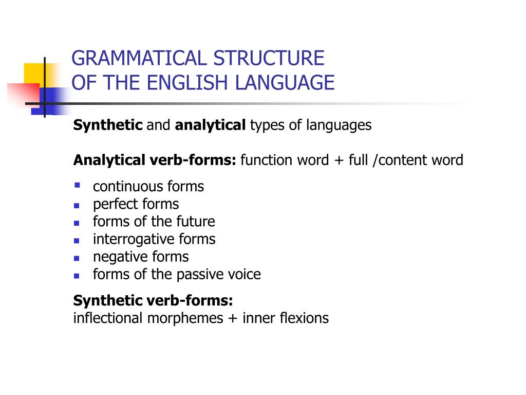 Grammar structures