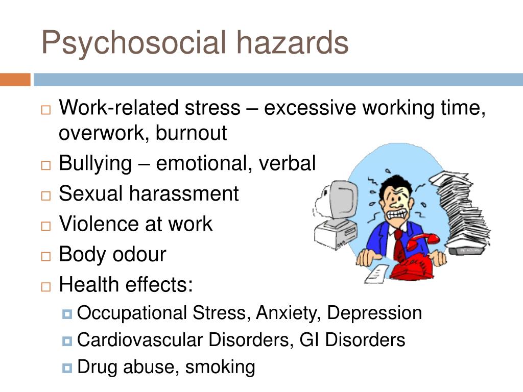 psychological hazards in the workplace