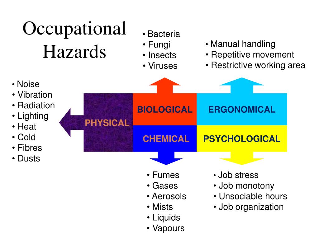 difference between physical biological and chemical hazards in the workplace