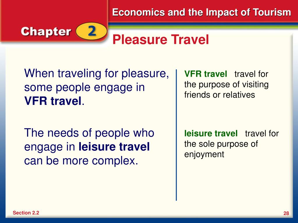 to travel for pleasure definition