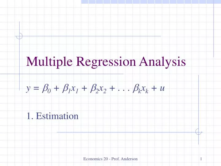 PPT Multiple Regression Analysis PowerPoint Presentation Free 