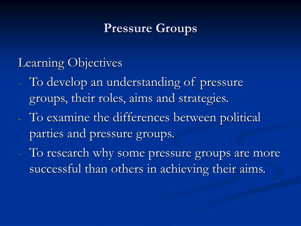 successful pressure groups