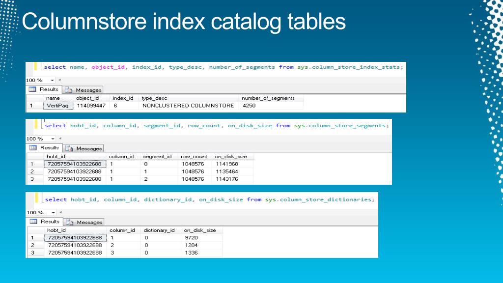PPT Columnstore Indexes Unveiled PowerPoint Presentation, free