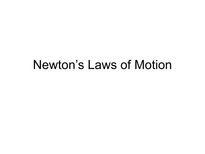 newton s laws of motion n.