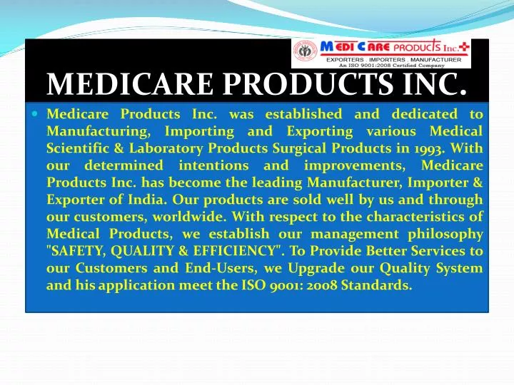 medicare products inc n.
