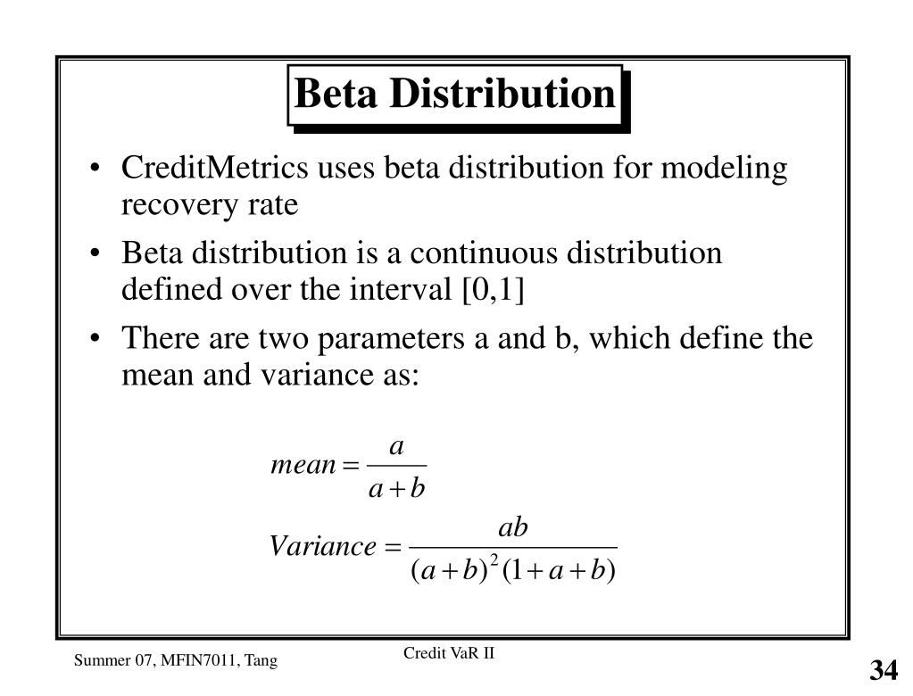 PPT - MFIN 7011: Credit Risk Management Summer, 2007 Dragon Tang ...