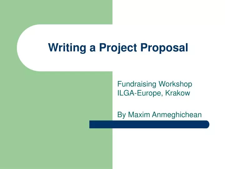 writing project proposal ppt