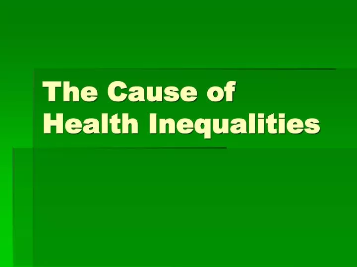 health inequalities essay conclusion